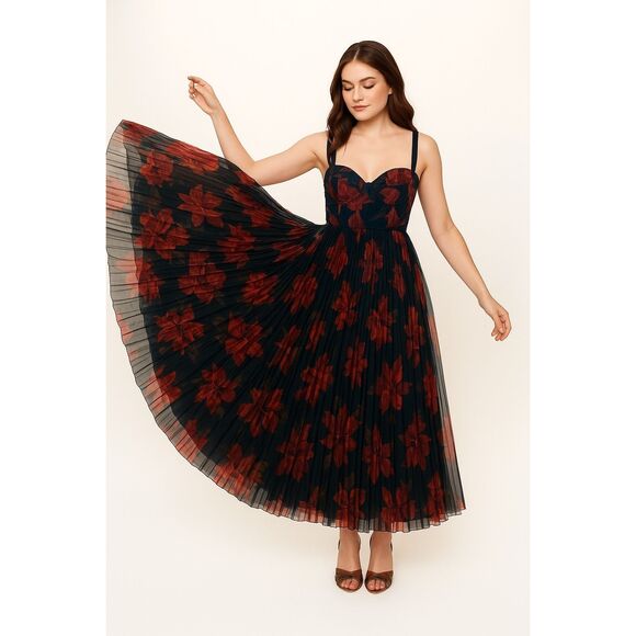 navy blue dress for baby girl Hutch | meet Virginia: our sleeveless sweetheart style crafted with pleated  tulle to twirl into your next event 🌹 main image 1